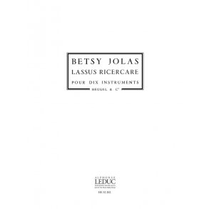 Betsy Jolas: Lassus Ricercare (PH299) (Ensemble-Mixed 8 or more)