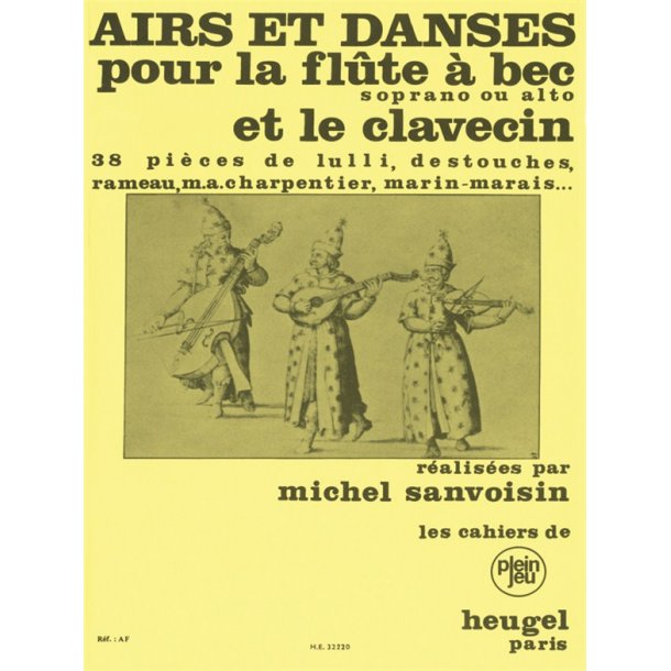 Michel Sanvoisin: Airs et Danses (Recorder & Piano)