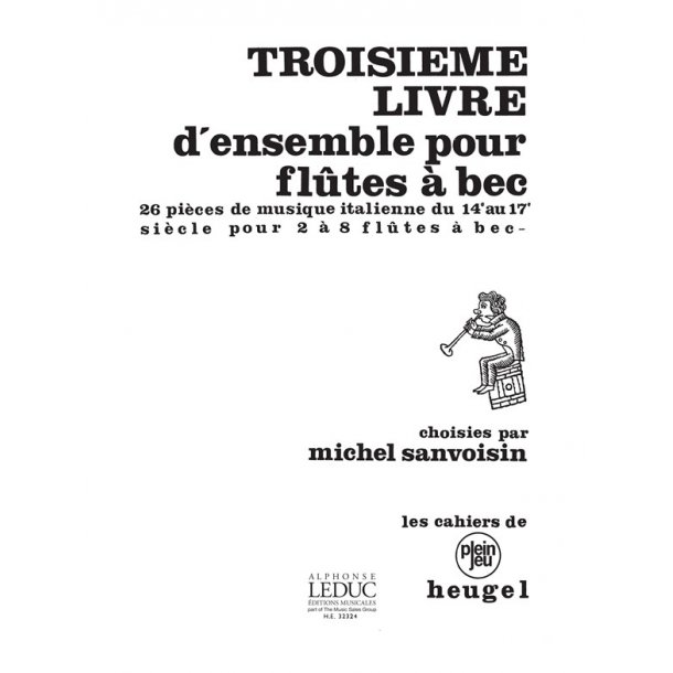 Divers Sanvoisin 3eme Livre D'ensemble Cpj20 Recorder Book