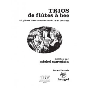 Divers Sanvoisin Trio De Flutes A Bec Cpj27 Recorder Book