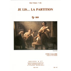 Callier Je Lis La Partition Volume 3 7 Cles Cy009 Book