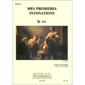 Callier Mes Premieres Intonations Cycle 1 Cy031 Book