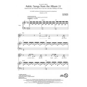 Atkins Adele Songs From The Album 21 (Arr Huff Mac) Showtrax Cd