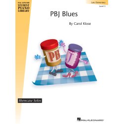 Hl Stud Pf Lib Showcase Solos Klose Pbj Blues Level 3 Piano Book
