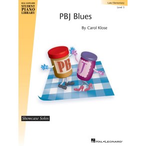 Hl Stud Pf Lib Showcase Solos Klose Pbj Blues Level 3 Piano Book