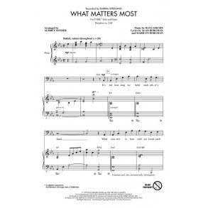 Bergman/Grusin What Matters Most (Arr Snyder Audrey) Ttbb & Solo Chor