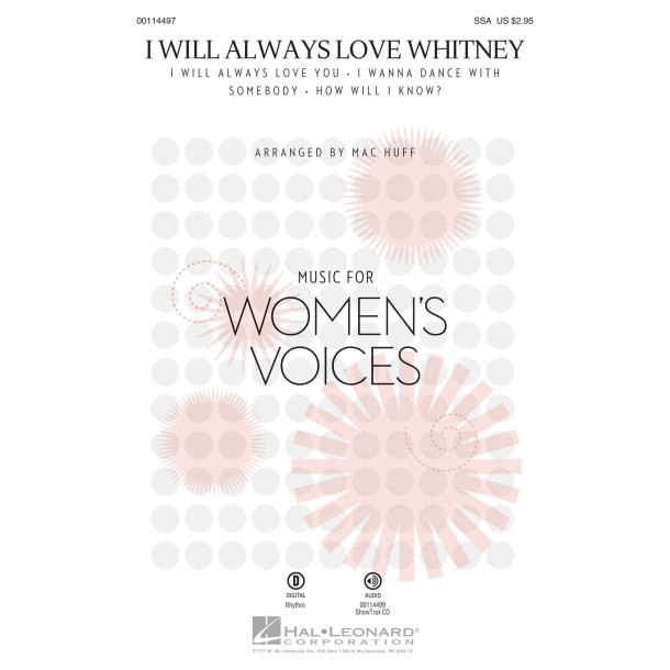 I Will Always Love Whitney Huff Ssa