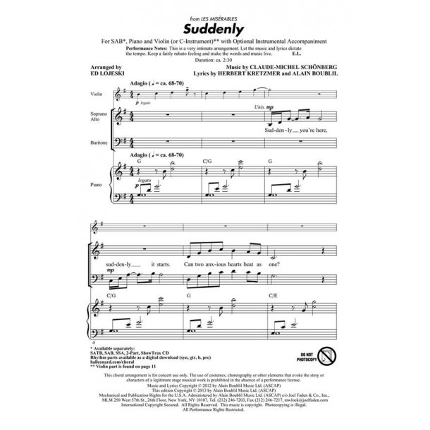 Schonberg Suddenly (Lojeski) Sab