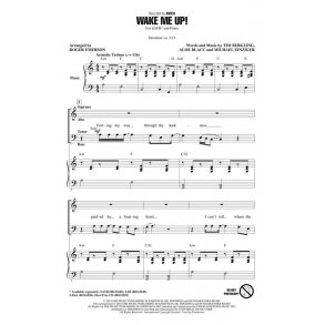 Avicii Wake Me Up (Arr Emerson Roger) Showtrax Cd