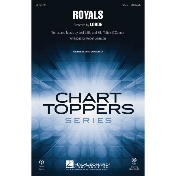Lorde Royals (Emerson) Satb Chor