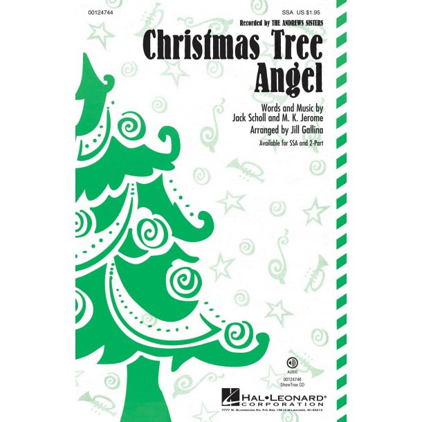 Andrews Sisters Christmas Tree Angel (Arr Gallina Jill) Ssa Chor