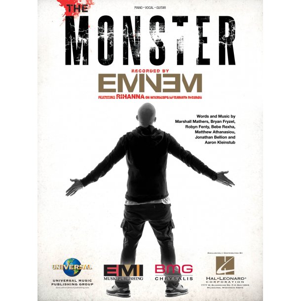 Eminem The Monster Piano Vocal Guitar Sheet