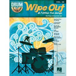 Drum Play Along Volume 36 Wipe Out & 7 Other Fun Songs Drums Bk/Cd