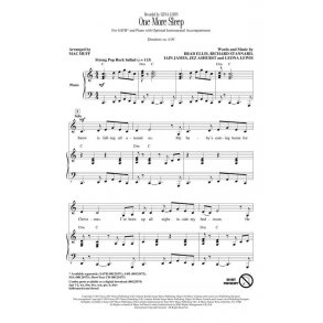 Lewis Leona One More Sleep (Arr Huff Mac) Showtrax Cd