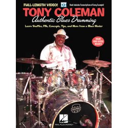 Coleman Tony Authentic Blues Drumming Drums Bk/Video Online