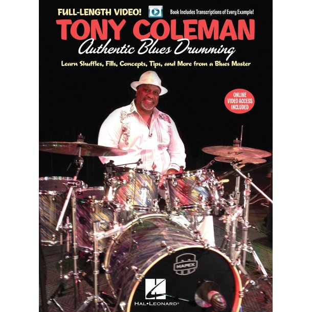 Coleman Tony Authentic Blues Drumming Drums Bk/Video Online