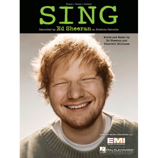 Ed Sheeran - Sing: Klaver, Vokal og Guitar nodeark