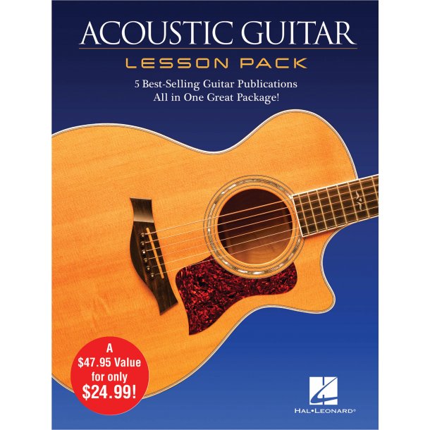 Acoustic Guitar Lesson Pack 4 Books & 1 Dvd
