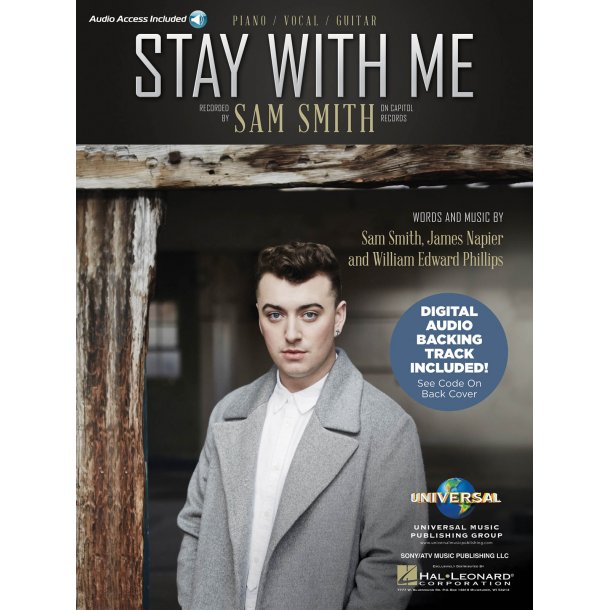 Smith Sam Stay With Me Piano Vocal Guitar Sheet With Online Audio