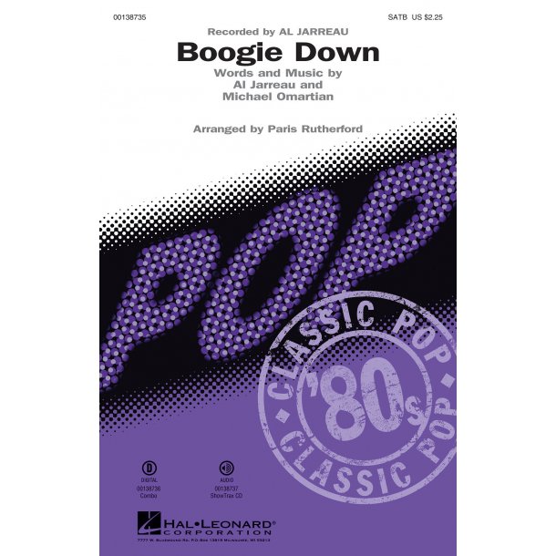 Jarreau Al Boogie Down (Rutherford Paris) Satb Choral