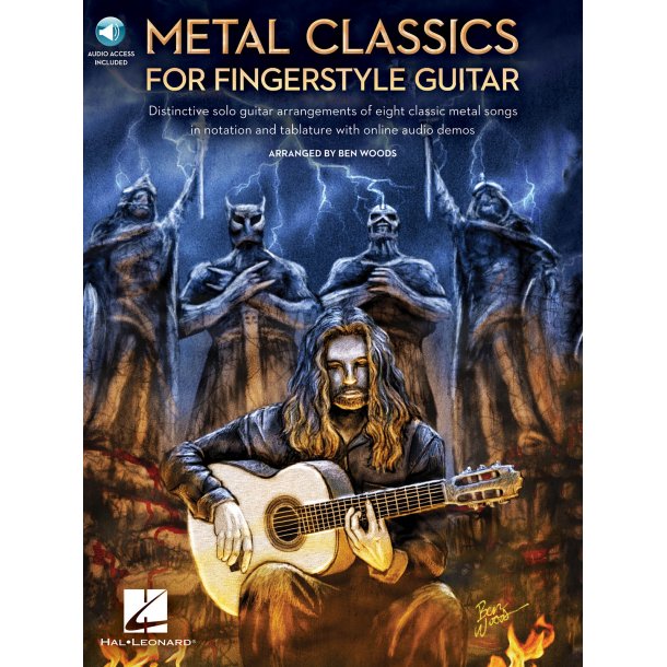 Metal Classics For Fingerstyle Guitar Tab Bk/Audio Online