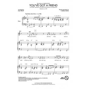 King Carole You've Got A Friend (Arr Huff Mac) Showtrax Cd