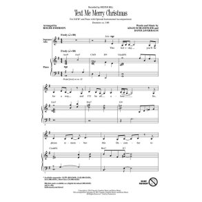 Schlesinger/Javerbaum Text Me Merry Christmas (Emerson) Showtrax Cd