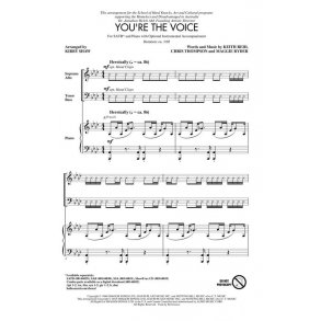 Farnham John You're The Voice (Shaw Kirby) Satb Showtrax Cd