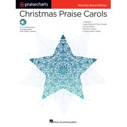 Praisecharts Christmas Praise Carols Lead Sheets Rhythm Charts Bk/Aud