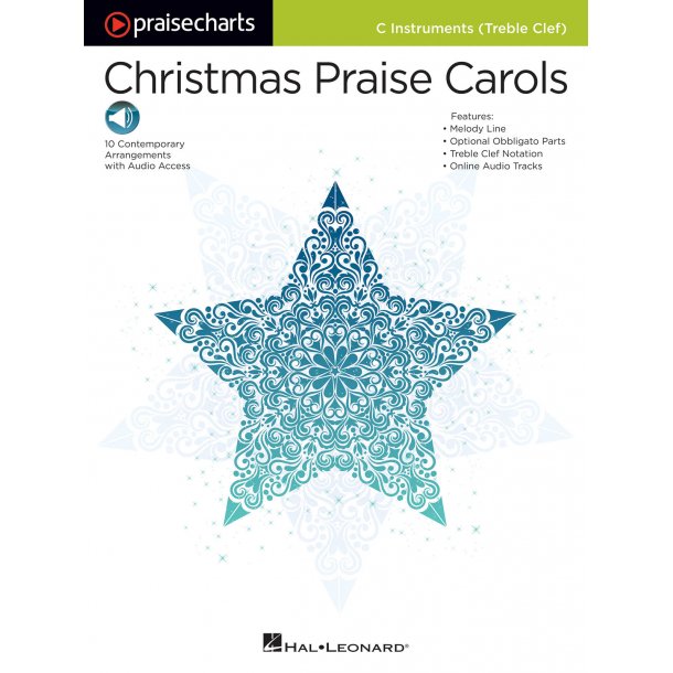 Praisecharts Christmas Praise Carols C Treble Instruments Bk/Audio