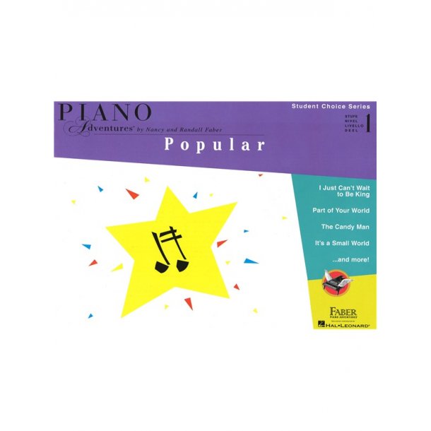 Faber Piano Adventures - Student Choice Series: Popular Level 1 - Piano -  Stepnote Aps