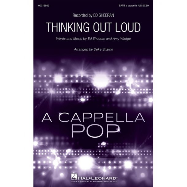 Ed Sheeran: Thinking Out Loud (SATB A Cappella)