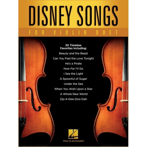 Disney Songs For Violin Duet