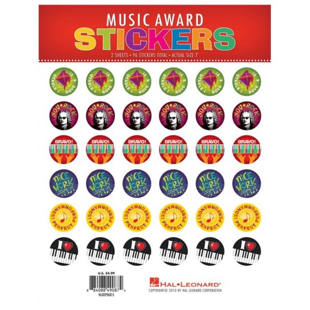 Music Award Stickers