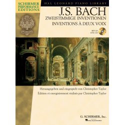 Bach 2 Part Inventions Bk/Cd Ger/Fre