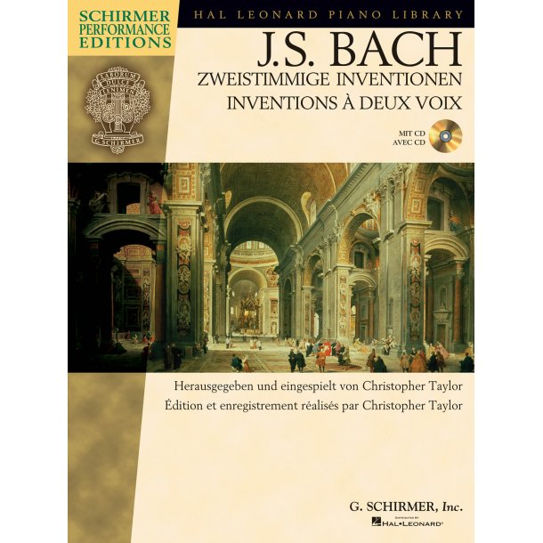 Bach 2 Part Inventions Bk/Cd Ger/Fre