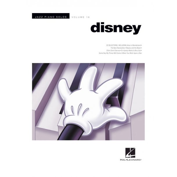 Disney Jazz Piano Solos Volume 16