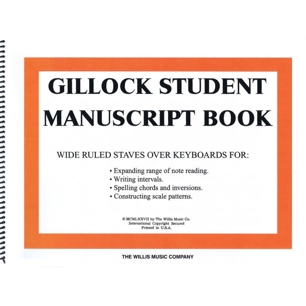 Gillock Manuscript Book