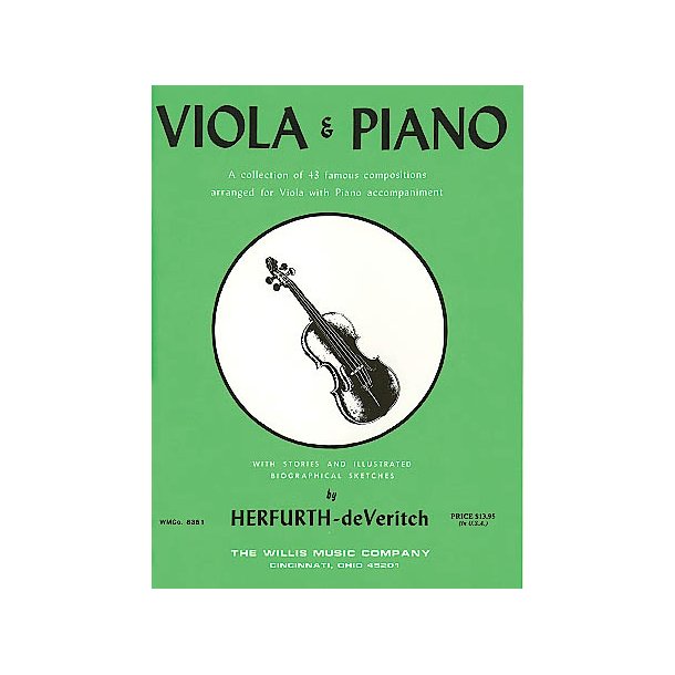 Viola & Piano-43 Famous Comps.