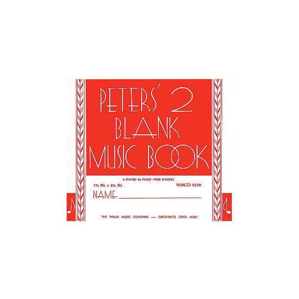 Peters Blank Book #2 Red
