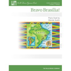 AUSTIN GLENDA BRAVO BRASILIA 1 PIANO 4 HANDS BOOK