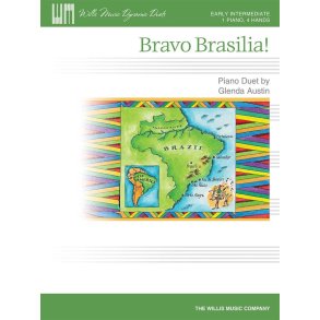 AUSTIN GLENDA BRAVO BRASILIA 1 PIANO 4 HANDS BOOK
