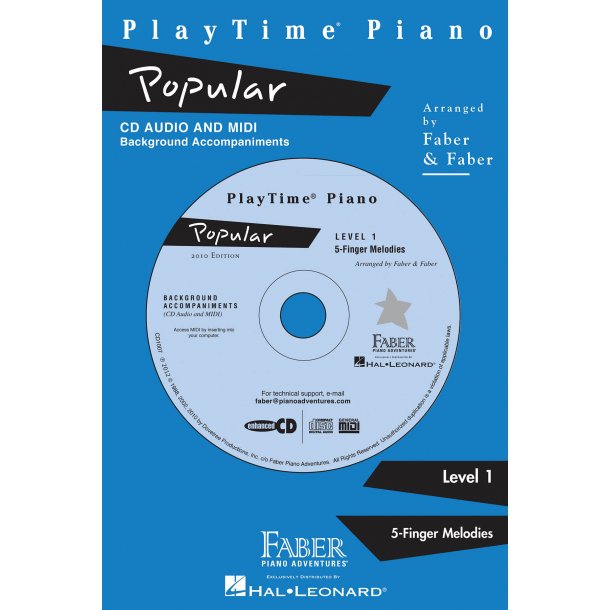 Nancy & Randall Faber: PlayTime Piano Popular CD (Level 1)
