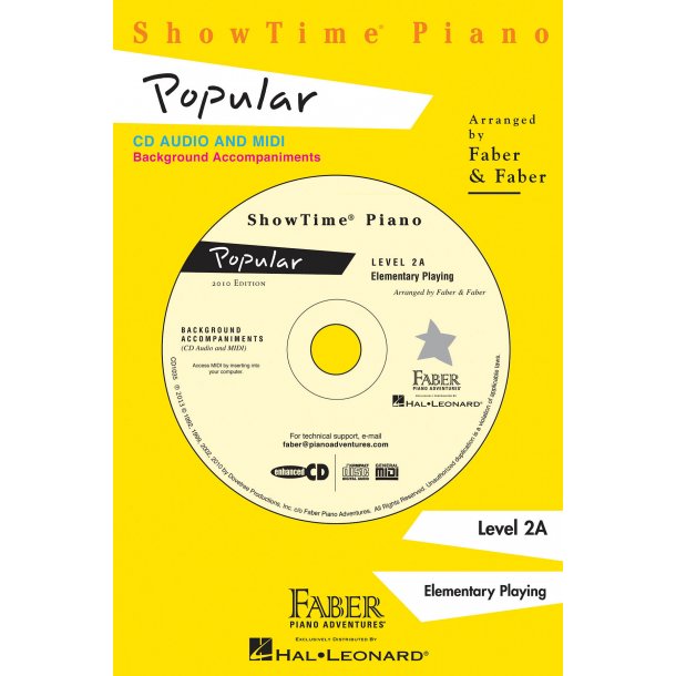 Nancy &amp; Randall Faber: ShowTime Piano Popular CD