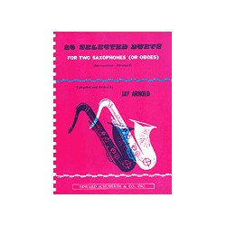 28 SELECTED DUETS INTERMED-ADV (ARNOLD) TWO SAXOPHONES OR OBOES BOOK