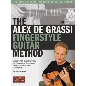 GRASSI ALEX DE FINGERSTYLE GUITAR METHOD GTR TAB BOOK/CD