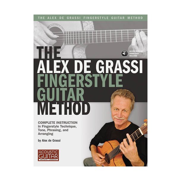GRASSI ALEX DE FINGERSTYLE GUITAR METHOD GTR TAB BOOK/CD