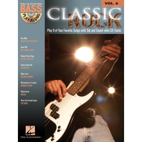BASS PLAY ALONG VOLUME 6 CLASSIC ROCK BGTR BK/CD