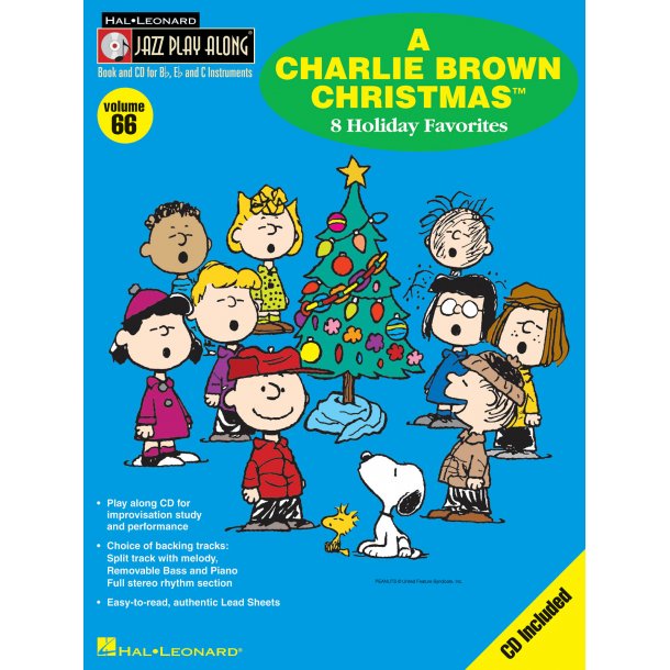 JAZZ PLAY ALONG VOLUME 66 CHARLIE BROWN CHRISTMAS BK/CD