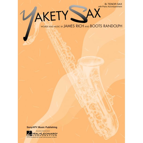 Yakety Sax B Flat Tenor Saxophone With Piano Accompaniment